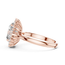 Anello solitario ovale