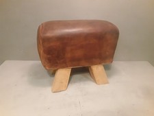 Vecchia Cavallina Palestra Attrezzo Da Allenamento In Cuoio E Legno 