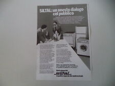 advertising Pubblicità 1977 SILTAL LAVATRICE/FRIGORIFERO/LAVASTOVIGLIE