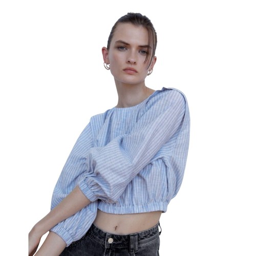 Camicia crop top - crop-top, donna