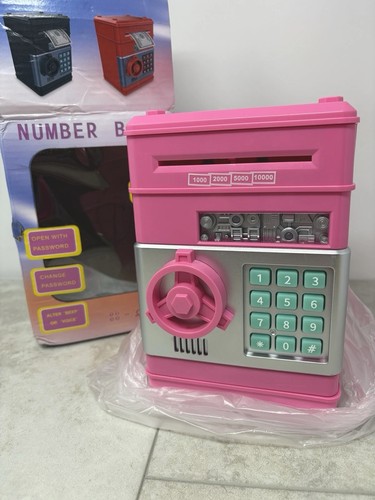 Banca numeri rosa salvadanaio - banca,