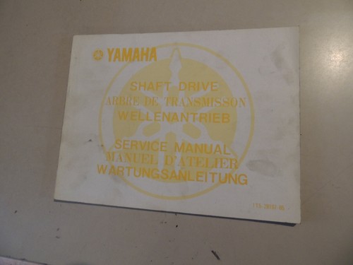 Manuale officina kardan - officina, yamaha