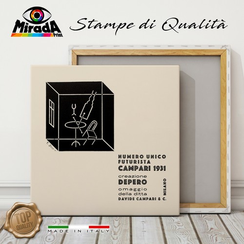 Quadro vintage depero - vintage, f.