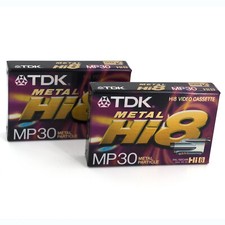 2 cassette TDK HI8 Metal MP 30 minuti videocassetta professionale prezzo KIT