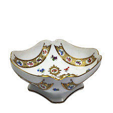 Antico old VASSOIO CENTROTAVOLA PORCELLANA CERAMICA GALLERIA ITALY SOPRAMMOBILE