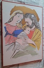 937.. SACRA FAMIGLIA anni ottanta di Sebastiano Milluzzo, copia I/XX Cm 70x50
