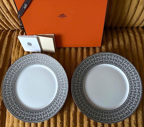 Hermes piatto mosaico platino - mosaico,