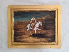 Dipinto orientalista cavaliere