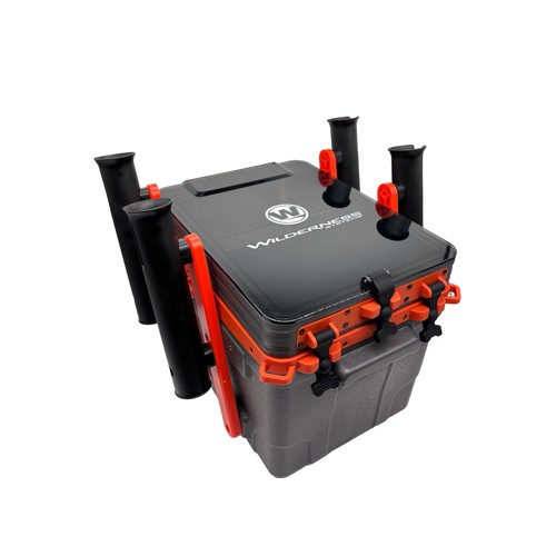 Kayak crate with - crate, rod