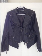 Giacca biker aderente - , in