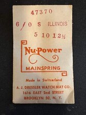 NuPower Mainspring for 6/0s