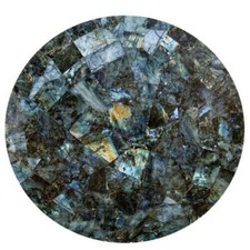 Tavolo da pranzo unico 24"x24" pietra labradorite piani bar per decorazioni corridoio