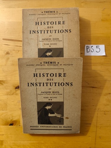 Histoire des institutions - histoire,