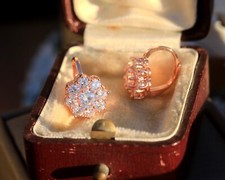 Orecchini Dormeuse Oro Rosa