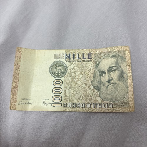 Banca italia banconota 1000 - banca, d'italia