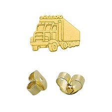 1 orecchini uomo camion camion camion camion uomo camion orecchino vero oro 333 nuovi 