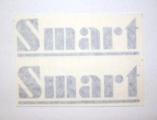 Coppia adesivi argento SMART per Fiat Uno