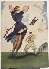 ARMA REGIA AERONAUTICA TUTTO SEMBRAVA PERDUTO CARTOLINA PROPAGANDA ILL. BURATTIN