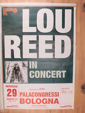 Poster Originale Manifesto Concerto Lou Reed Bologna 29/01/1992 100X70 Cm