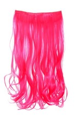 Extension Capelli Larghezza Extension Capelli 5 Clip Ricci Neon Pink YZF-3178