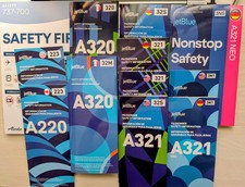 Set 11 carte di sicurezza Jet