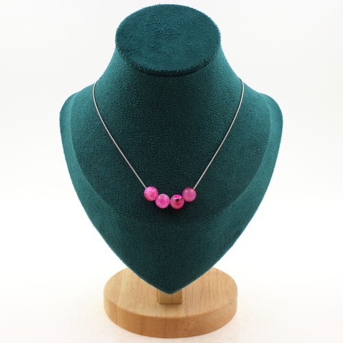 Collana perle agata - 4,