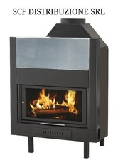 TERMOCAMINO CTL MODELLO SESAMO 28 KW A LEGNA NERO