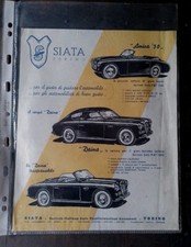 SIATA AMICA 50 FIAT 500 DAINA COUPE TRASFORMABILE FIAT 1400 velina Ufficiale 