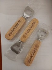 3 Apribottiglia Paulaner Birra In Legno Bar Pub Birreria Levatappi