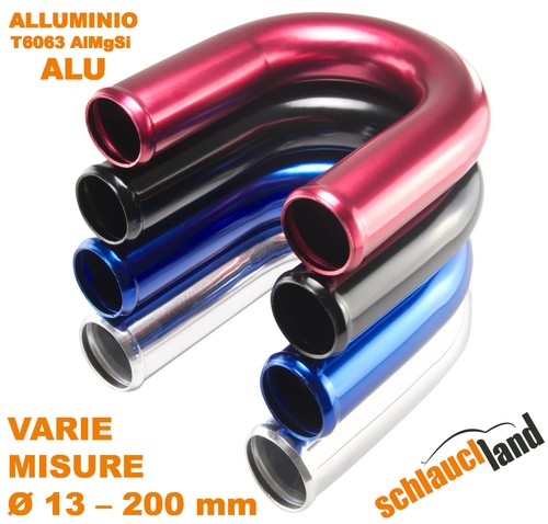 Tubo curva alluminio 180 - curva,
