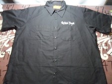 Camicia da lavoro nera 2XL nuova senza etichette Rockford Fosgate Power certificata meccanica