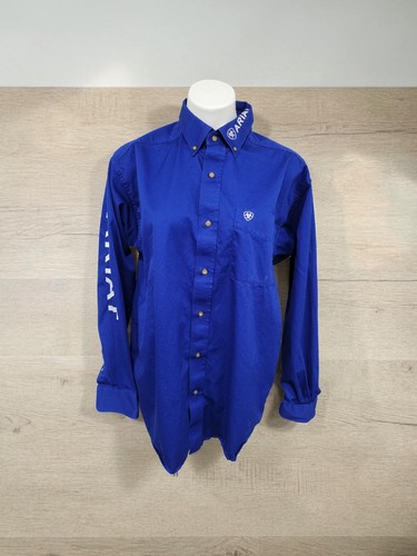 Ariat camicia uomo blu royal