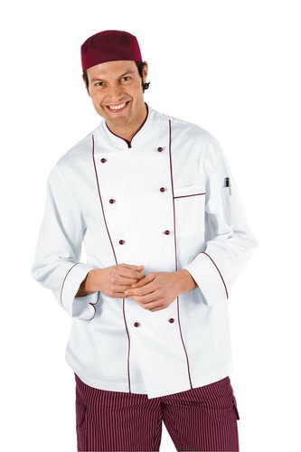 Giacca cuoco bordeauxchef - cuoco,