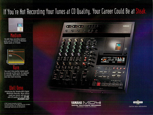 Magazine print yamaha md4 - ad,