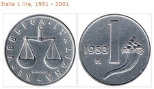 REPUBBLICA ITALIANA LIRE 1