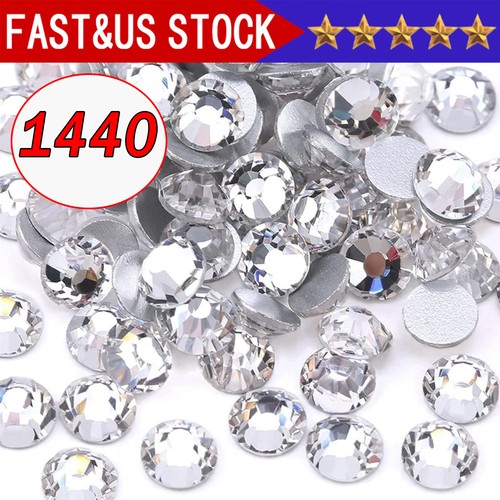 Strass vetro retro piatto