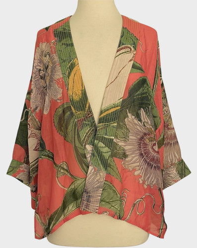 Kimono corto trasparente cento - corto,