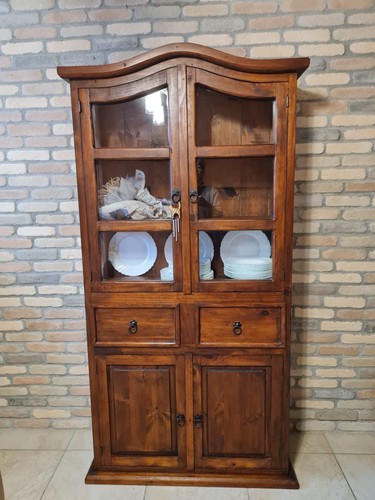 Credenza vetrinetta legno - credenza/vetrinetta,