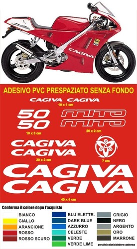 Adesivi cagiva mito replica - cagiva,