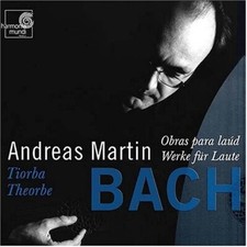 Bach Works for Lute ANDREAS MARTIN Theorbo Harmonia Mundi CD HMI 987051 MINT