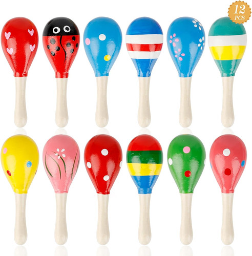 Pezzi maracas legno - pezzi, in