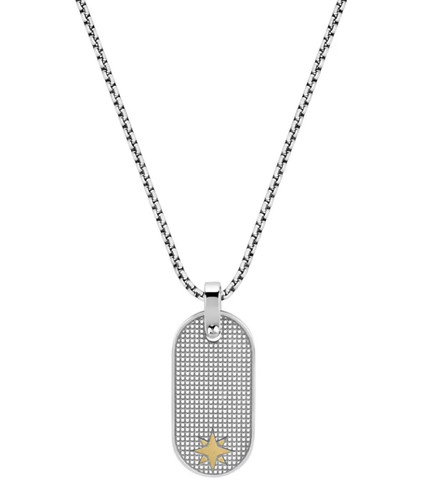 Collana uomo acciaio - collana,