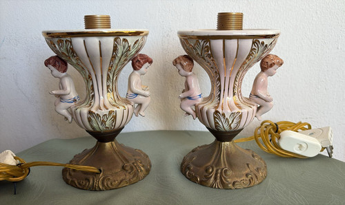 Coppia abatjours lampade - abatjours,