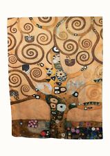 Foulard di seta, riproduzione l'albero della vita Gustave Klimt