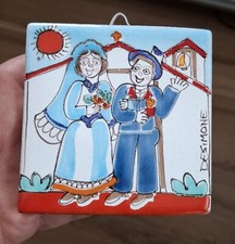 DE SIMONE  PALERMO mattonella piastrella (maiolica, ceramica)