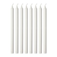 30PZ CANDELE BIANCHE LUNGHE