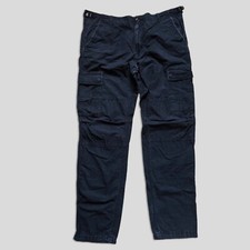 Carhartt Wip Cargo Aviation Pants Black Size 36 X 34 Side Pocket