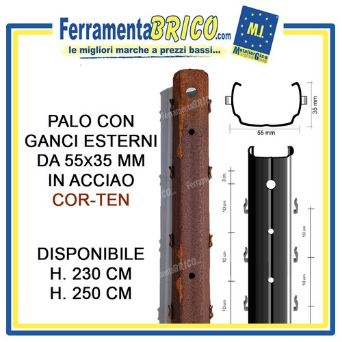 Palo con ganci - con, 55x35