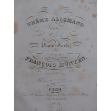 Hünten françois tema - tema, tedesco