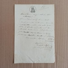 1876 Carta Bollata Da 5 C Atto